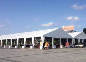 篷房 安陽篷房出租 大安區(qū)興利玻璃鋼制品廠 大型展銷會篷房出租各種跨度白色篷房租賃現(xiàn)場